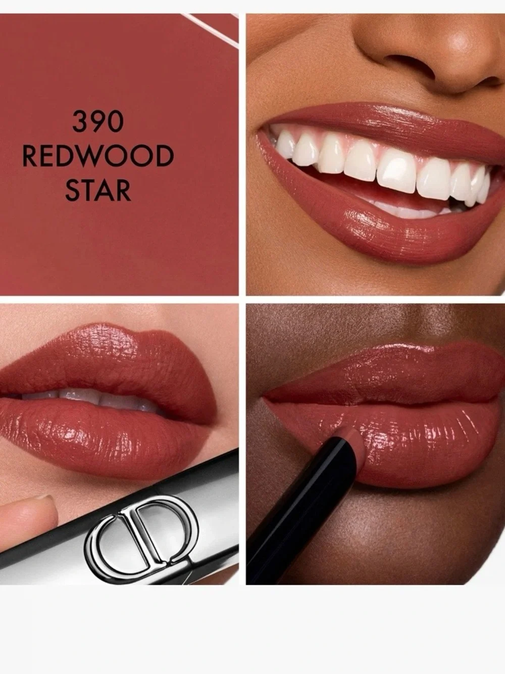390 Redwood Star Rouge Dior on Stage Lipstick Shine